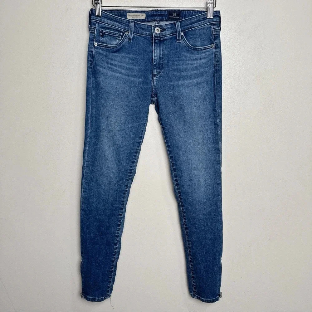 ADRIANO GOLDSCHMIED Womens 27 AG Ankle-Zip Legging Jeans - Picture 2 of 16